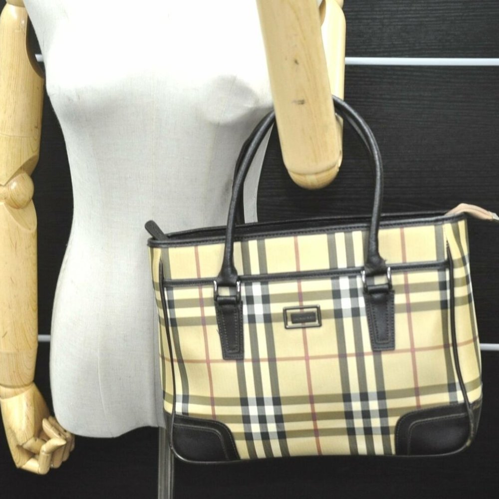 Authentic Burberrys Nova Check Hand Bag